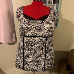 Cap Sleeve Lane Bryant Top Plus Size